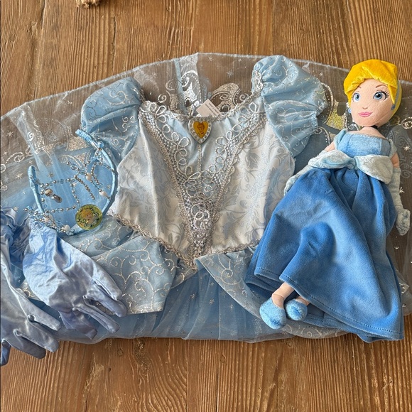 strapless open back dress Cinderella Dress Up Set